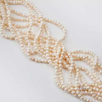 Perły naturalne potato hodowlane 3-5,5mm Perły naturalne potato hodowlane 3-5,5mm