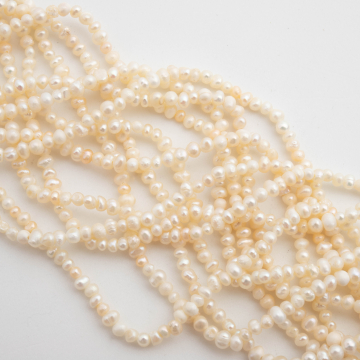 Perły hodowlane słodkowodne potato 3-4mm