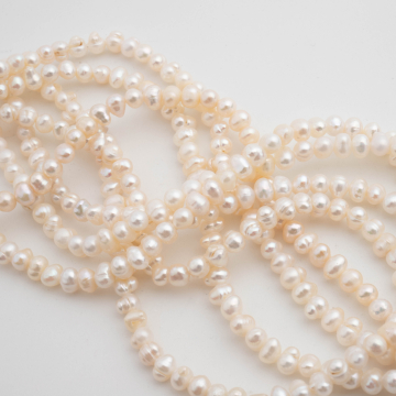 Perły hodowlane słodkowodne potato 3-4mm