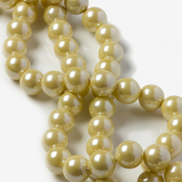 Perły seashell kulka słomkowa 10mm