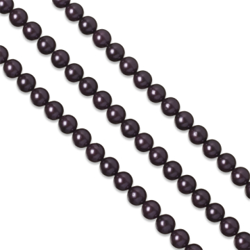 Perły seashell ciemno fioletowe 8mm