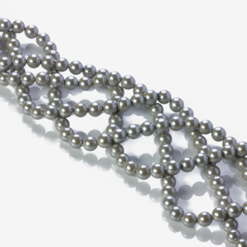 Perły seashell kulki srebrne 6mm