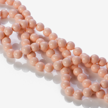 Perły seashell kulki łososiowe 8mm