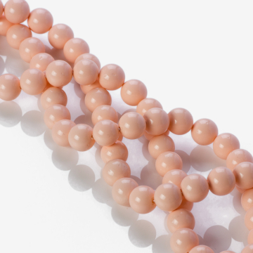 Perły seashell kulki łososiowe 10mm