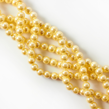 Perły seashell kulka waniliowa 8mm