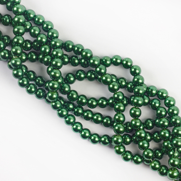 Perły szklane zielone 8mm Perły szklane zielone 8mm