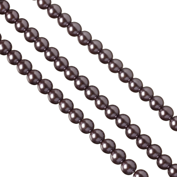 Perły szklane 10mm metaliczny fiolet