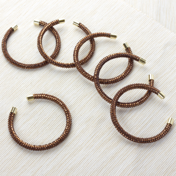 Bransoletka bronze shade  6mm