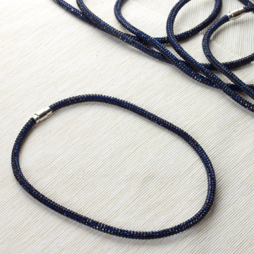 Naszyjnik star dust heliotrope 6mm