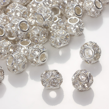 Przekładka oponka z kryształkami crystal 10x12mm