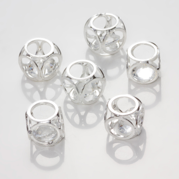 Koralik Kryształek w kostce crystal  12mm