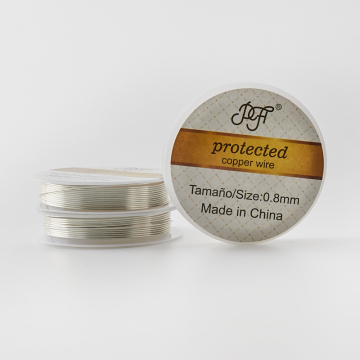 Drut 0,8mm w kolorze srebrnym 2,3m