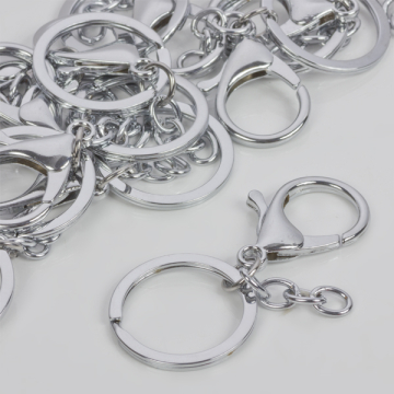 Baza breloczka w srebrnym kolorze Baza breloczka w srebrnym kolorze