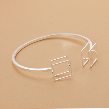 Bransoletka z mosiądzu kwadraty 16-21cm