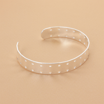 Bransoletka z mosiądzu z dziurkami 16-21cm