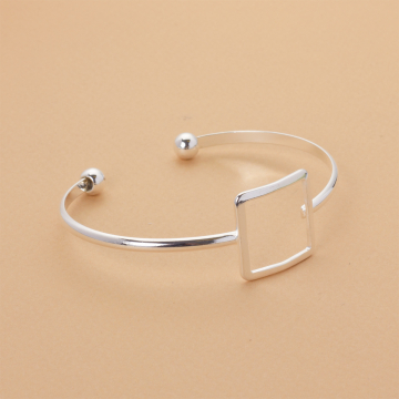 Bransoletka z mosiądzu kwadrat wycięty 16-19cm