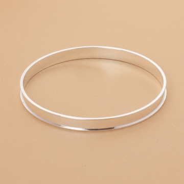 Bransoletka okrągła z rantem z mosiądzu 22cm