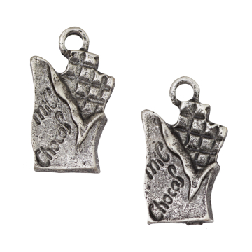 Zawieszka tabliczka czekolady 13x19mm