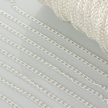 Łańcuszek simple w kolorze srebrnym 2mm