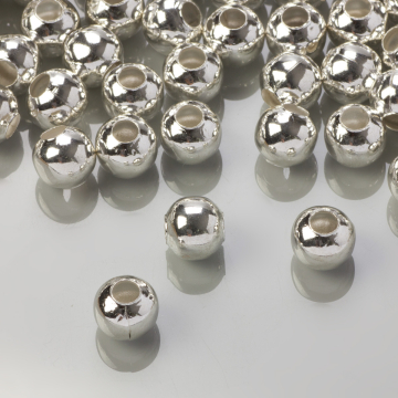 Kulki gładkie kolor srebrny 8mm