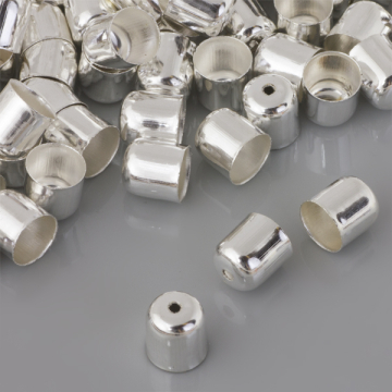 Końcówki do bransoletek naparstki z otworem 8mm