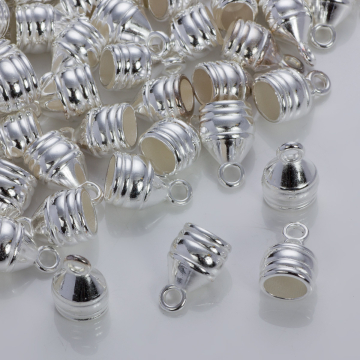 Rowkowane końcówki do rzemieni i sznurków 6.5x8.5mm