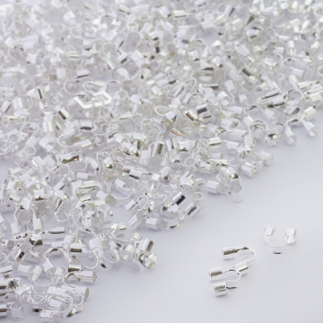 Końcówki do linek skobelki srebrne 5mm