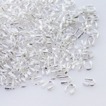 Końcówki do linek skobelki srebrne 4,5mm