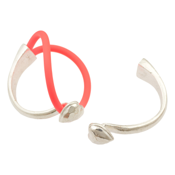 Zapięcie półkole z sercem 58mm