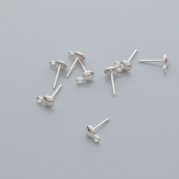 Srebrne sztyfty krążki AG925 11mm