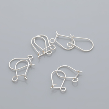 Srebrne bigle zamykane dwustronne AG925 15mm