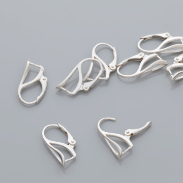 Srebrne bigle angielskie listki AG925 20mm