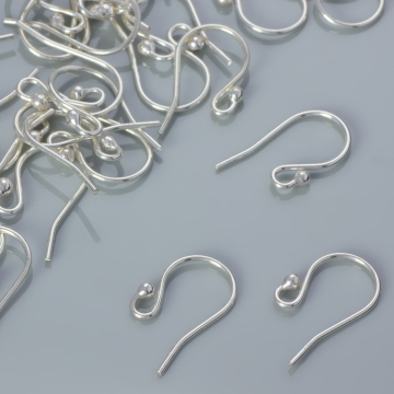 Srebrne bigle z kulką topioną AG925 18mm