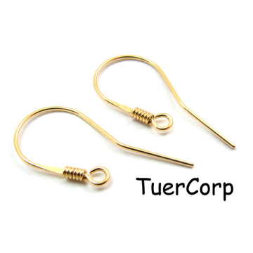 Bigle otwarte ze sprężynką złocone 22mm