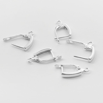 Srebrne bigle zamykane prostokąty AG925 20,5mm