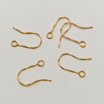 Srebrne bigle otwarte z drutu diamentowego AG925 pozłacane 19,5mm