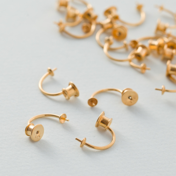 Srebrne baranki twins AG925 pozłacane 17.5m