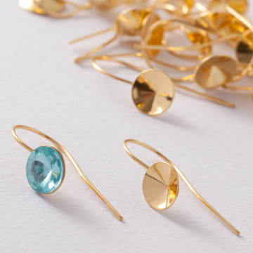 Srebrne bigle otwarte do rivioli AG925 8mm