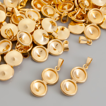 Krawatka podwójna srebrne do rivoli pozłacana AG925 8mm