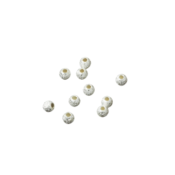 Kulki srebrne diamentowe 3mm AG925