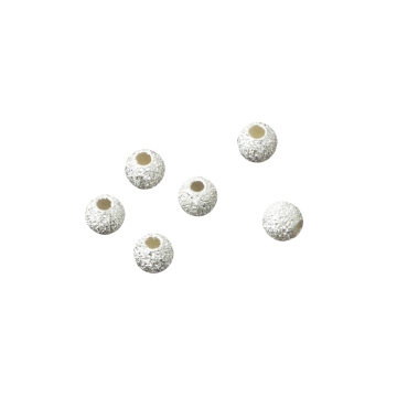 Kulki srebrne diamentowe 4mm AG925