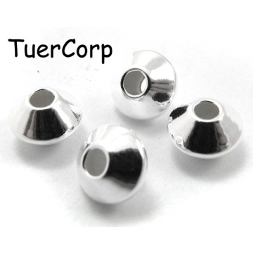 Srebrne dyski gładkie AG925 6mm