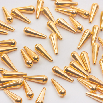 Srebrna przekadka łezka AG925 pozłacana 5mm