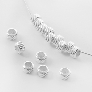 Srebrna przekładka oponka skręcana AG925 5x3mm