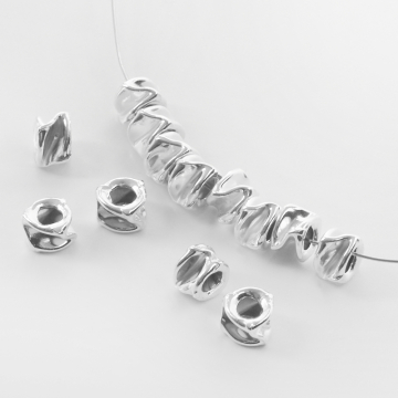 Srebrna przekładka dysk nacięty AG925 6mm