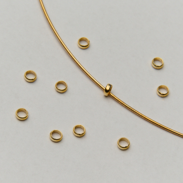 Srebrna przekładka obrączka AG925 pozłacana 3mm