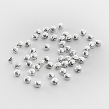 Srebrny koralik dysk satynowy AG925 4mm