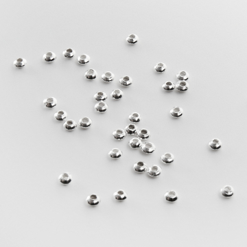 Srebrna przekładka dysk gładki AG925 3mm