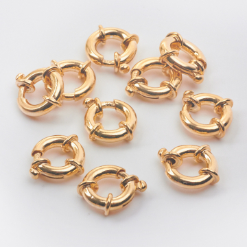 Srebrne zapięcie federing ozdobny AG925 pozłacane 16,5mm