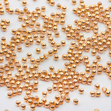 Srebrne zapięcie stoper do cienkich sznureczków AG925 pozłacane 3mm